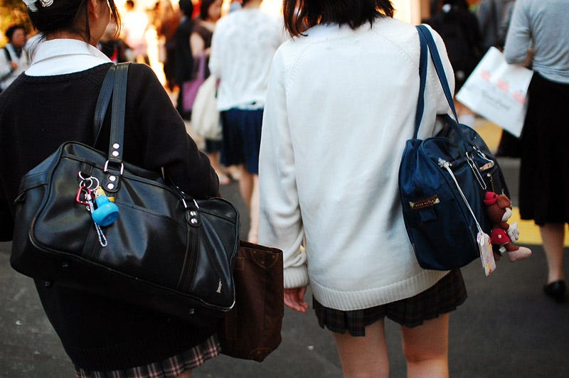 high school students with charms high school students with charms