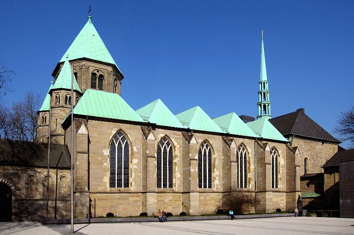 Essen Minster, the cathedral of the Diocese of Essen. Public Domain.