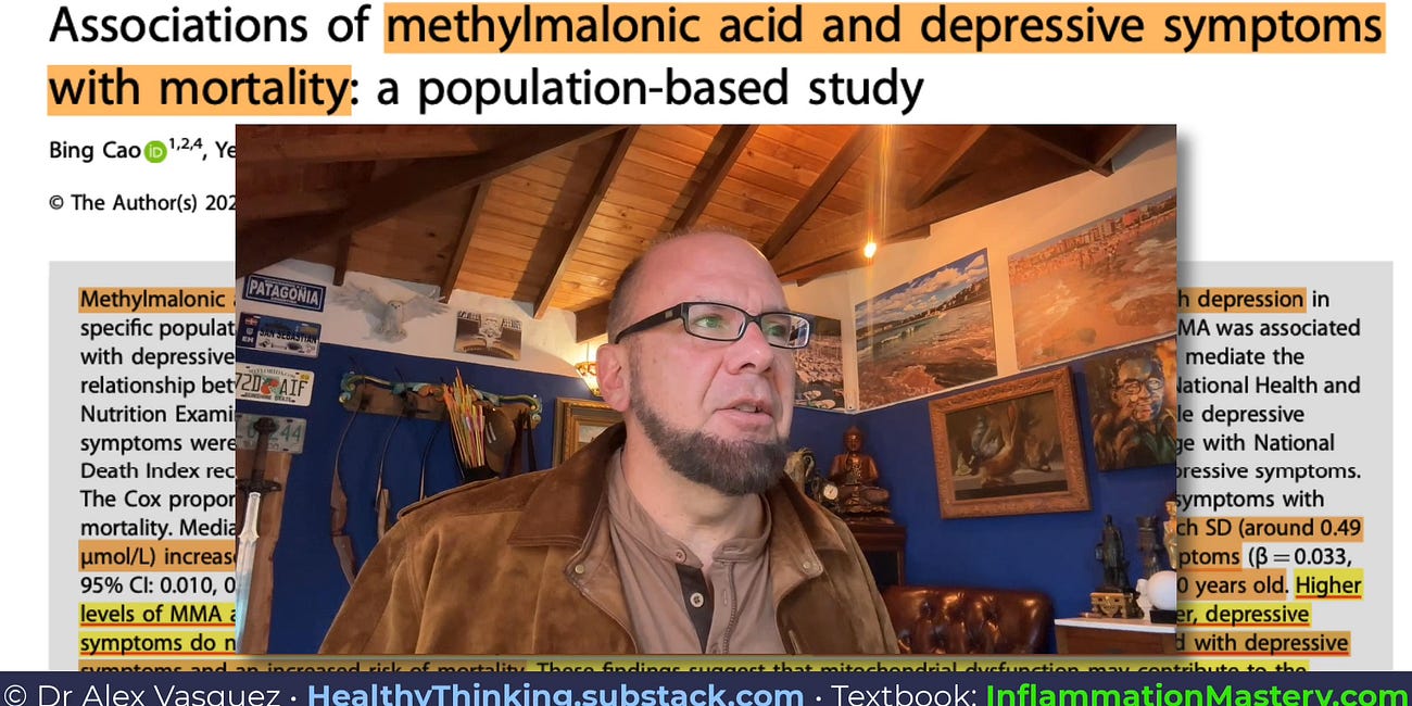 Brain Damage, Depression, Anxiety, Neuropathy from Methylmalonate: You need to get tested for MMA, as I told you in 2024! [B12 pharmacology, part7]