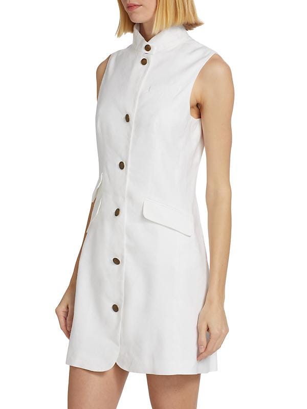 Slade Linen-Blend Vest Minidress