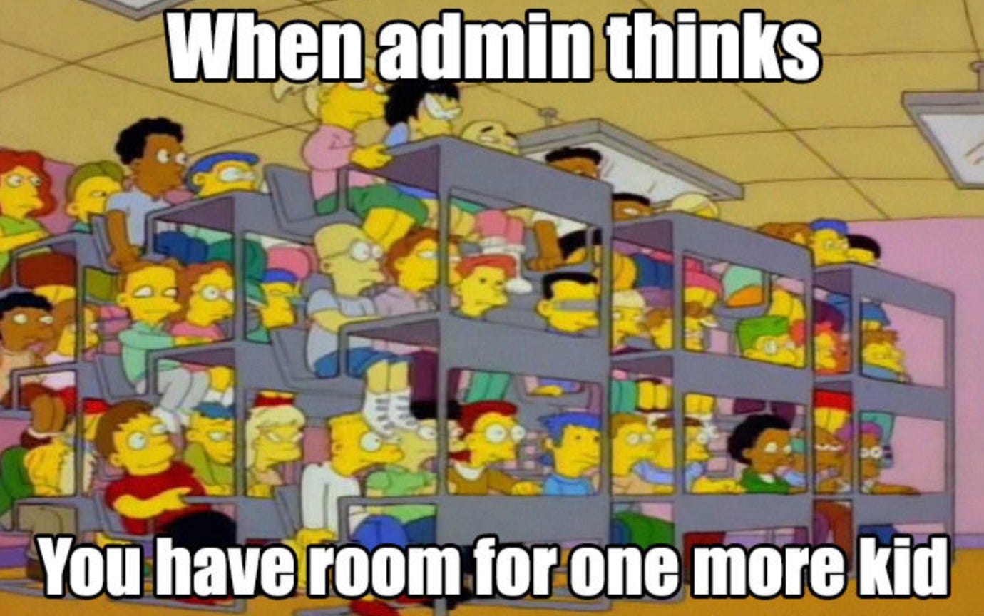 Class size meme : Second Language Strategies