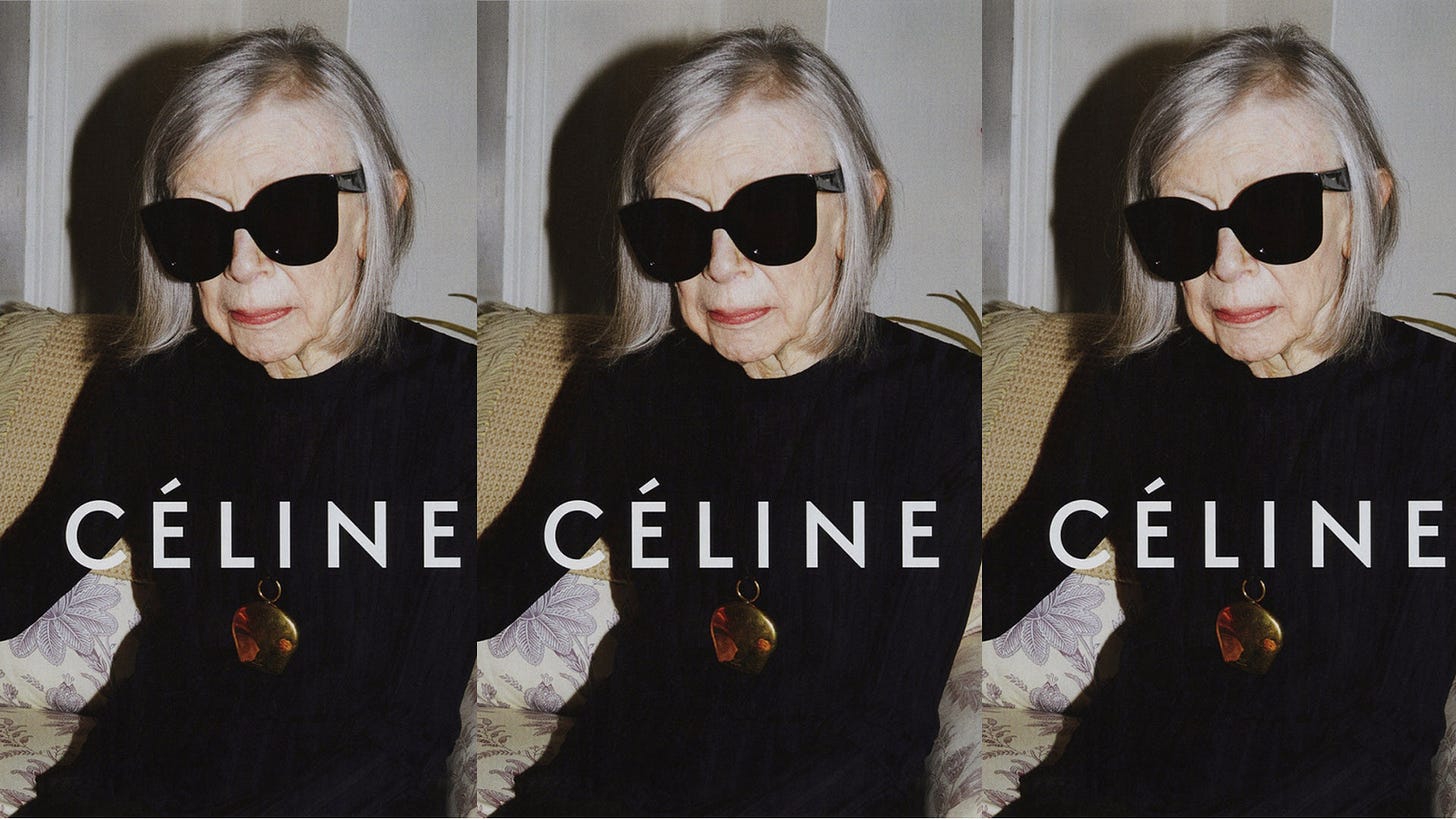 FLOOD - Joan Didion Stars In Céline's Newest Fashion Campaign