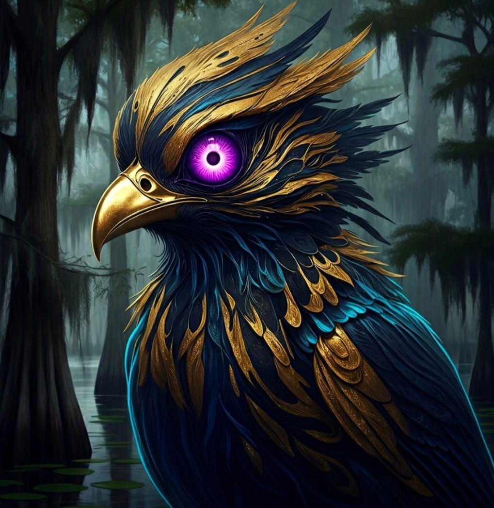 Image of The Sovereign Spirit of the Swamps (aka endangered Black Rail bird) Image of The Sovereign Spirit of the Swamps (aka endangered Black Rail bird)
