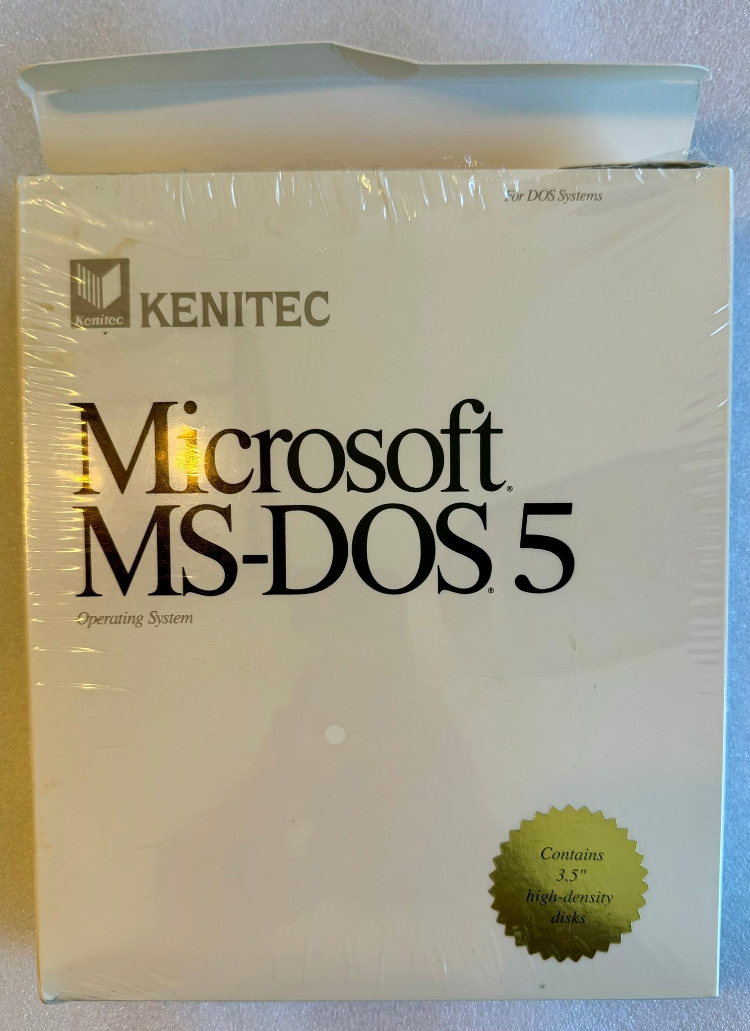 Unboxing New Old Stock MS-DOS 5 - by Bradford Morgan White