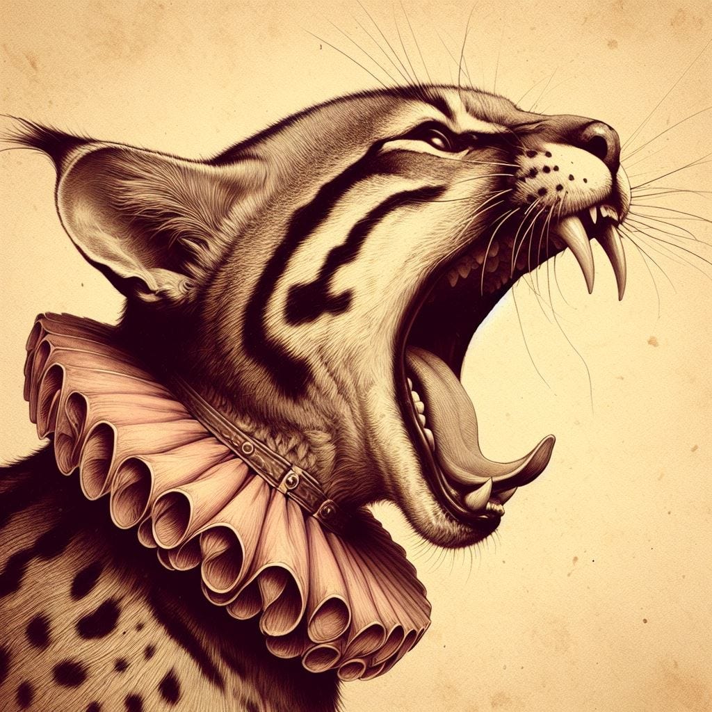 jaguatirica de coleira