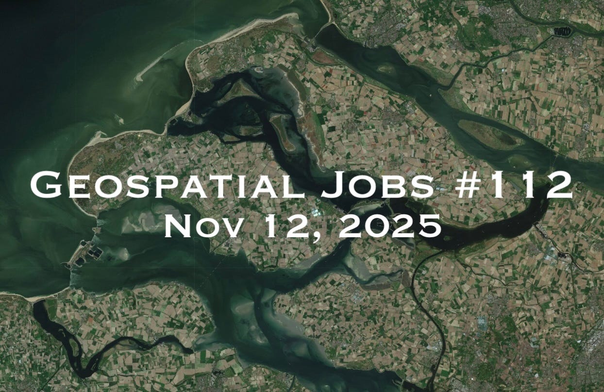 Geospatial Jobs - Geospatial Jobs #112: Nov 12, 2025