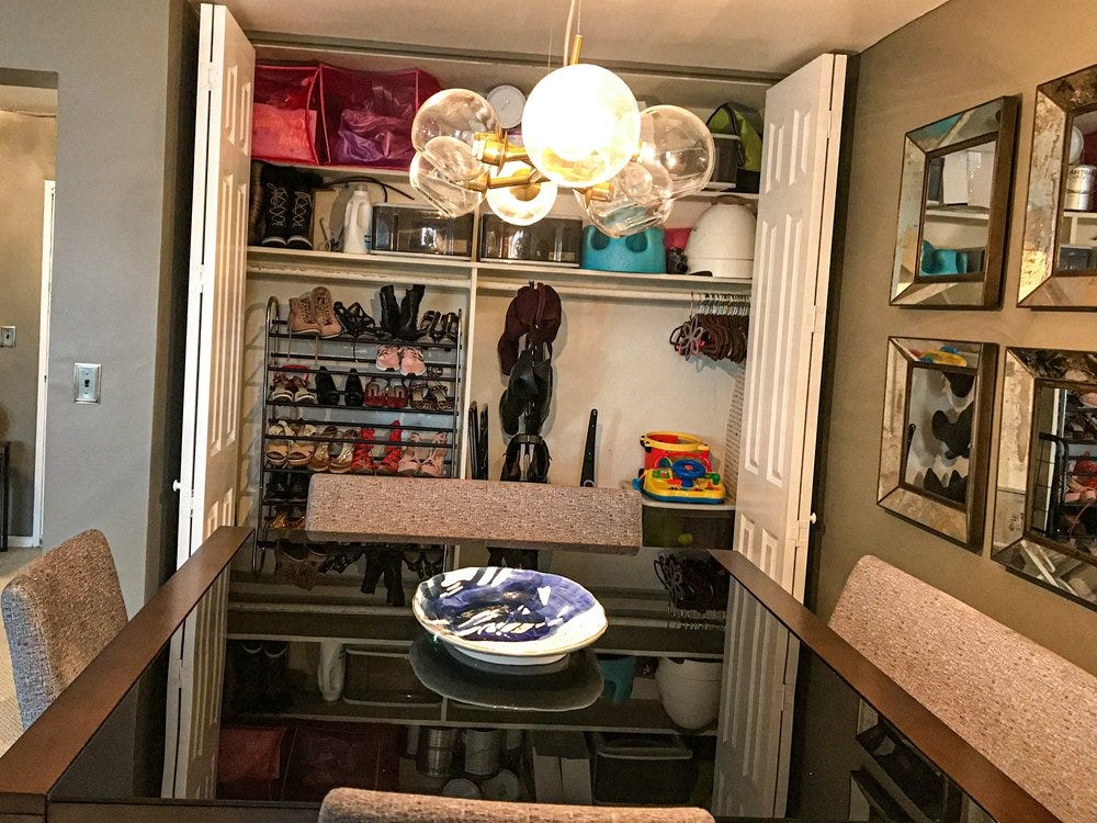 Closet after