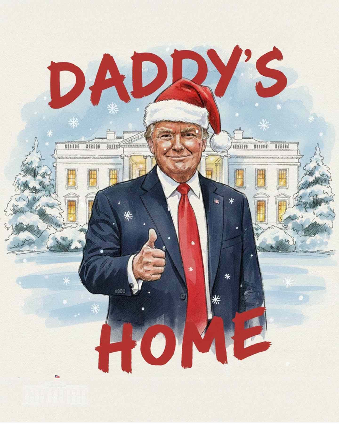 White House Calls Donald Trump 'Daddy' in New Cartoon Holiday Greeting 