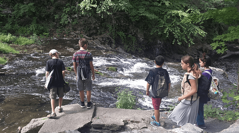 scenes of student experiences at the Bard Math CAMP