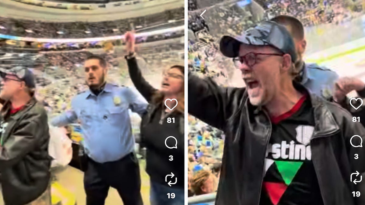 Antizionist Conspiracists Booted From St. Louis Blues Game After Displaying Blood-Splattered Star of David