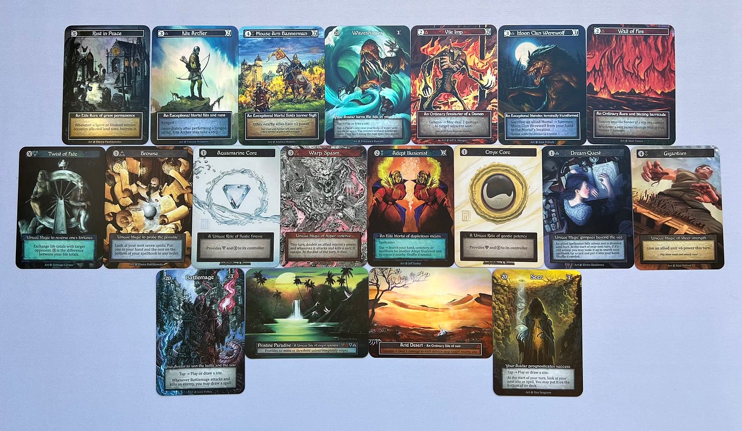 Sorcery TCG Beta Booster Box - Complete Contents