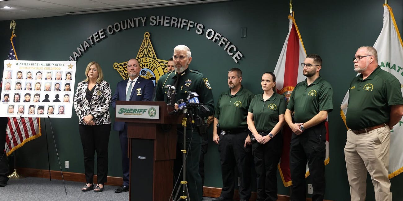 Operation Safe Childhood Leads to 27 Arrests, 247 Charges in Manatee County