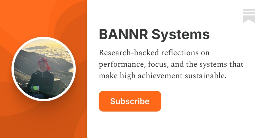 BANNR Systems | Bradley Banner | Substack