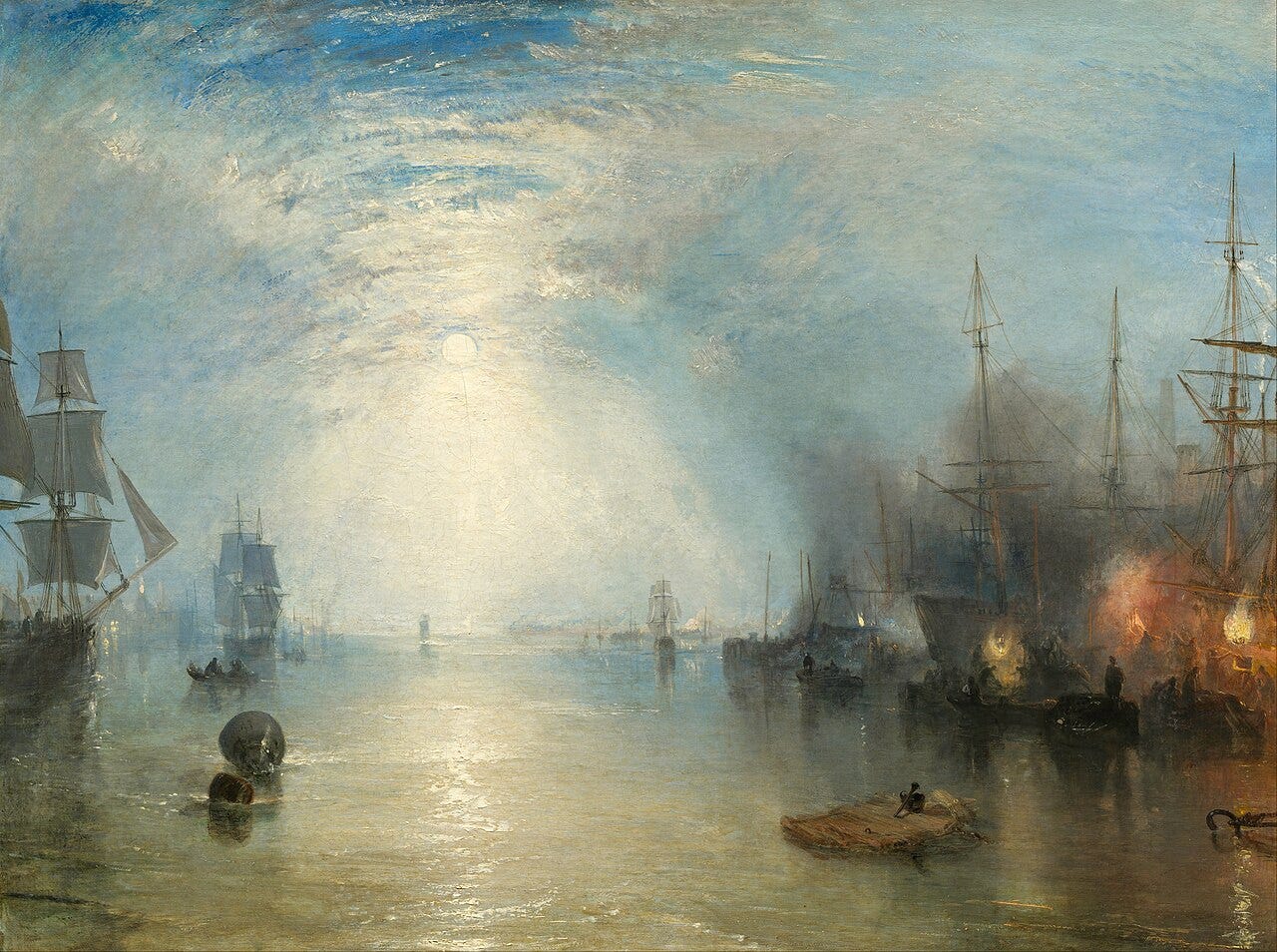 J.M.W. Turner, Keelmen Heaving in Coals by Moonlight, 1835 J.M.W. Turner, Keelmen Heaving in Coals by Moonlight, 1835