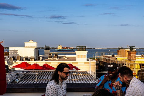 Images from the Rooftop Bar in Charleston