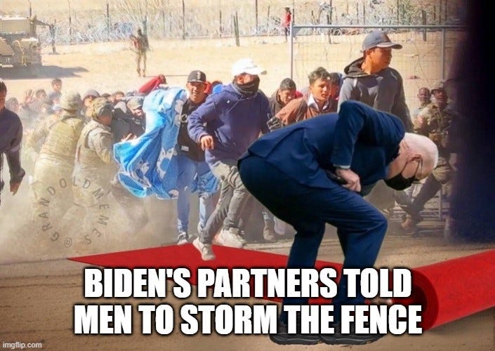 Biden's Partners Told Men To Storm The Fence 