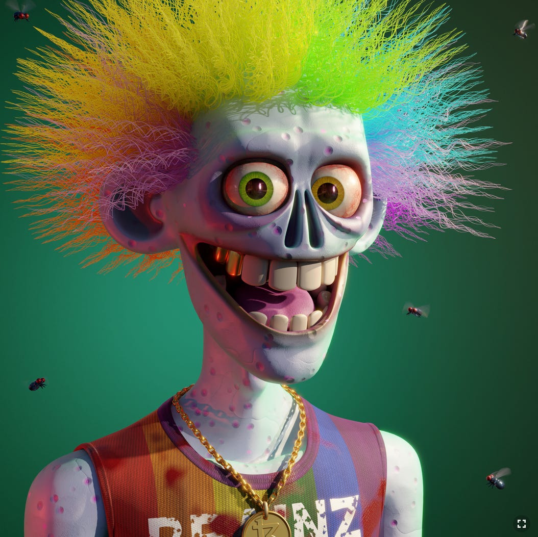Tezzomboiz Series 1: 096 by @mattbag3d