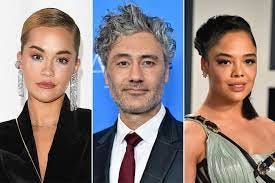 Rita Ora, Tessa Thompson snuggle up with Taika Waititi