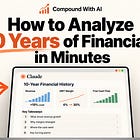 How to analyze 10 years of financials in minutes