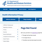 Breaking: Trump is Scrubbing HIPAA Info off HHS Website