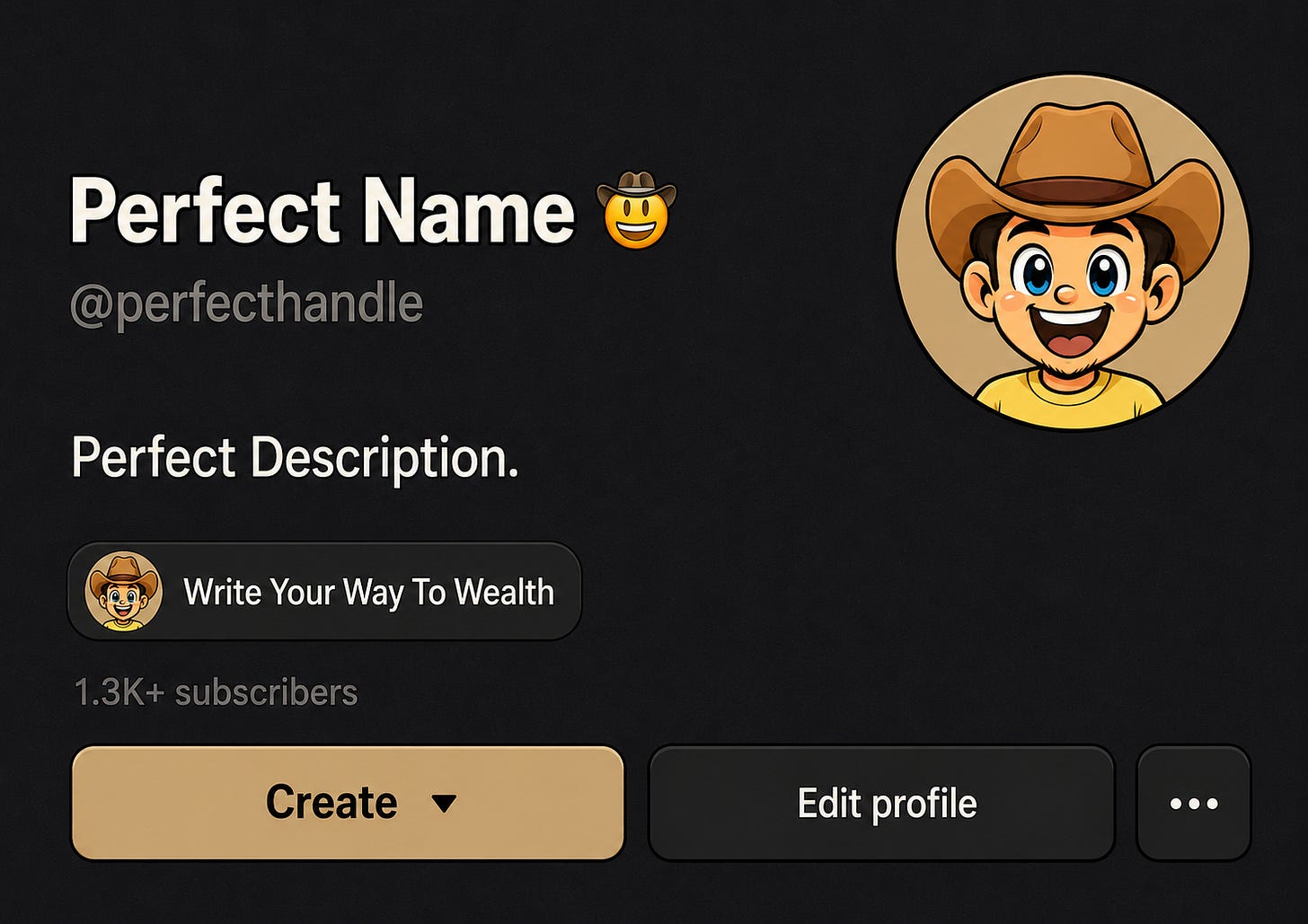 the perfect substack profile