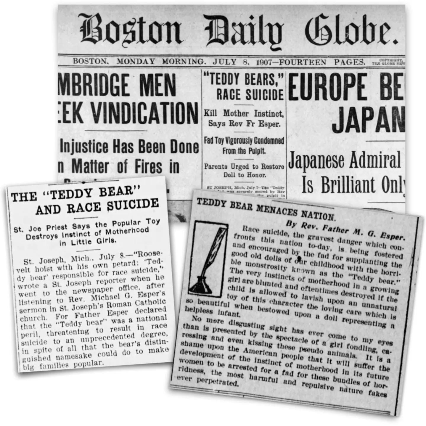 The Teddy Bear Scare of 1907 : r/Teddybears