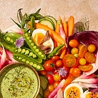 Yogurt-Miso Green Goddess Dip with Crudités