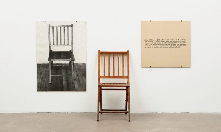 Conceptual Art of Joseph Kosuth: Joseph Kosuth, One and Three Chairs, 1965, Museum of Modern Art, New York, NY, USA. © Joseph Kosuth.
