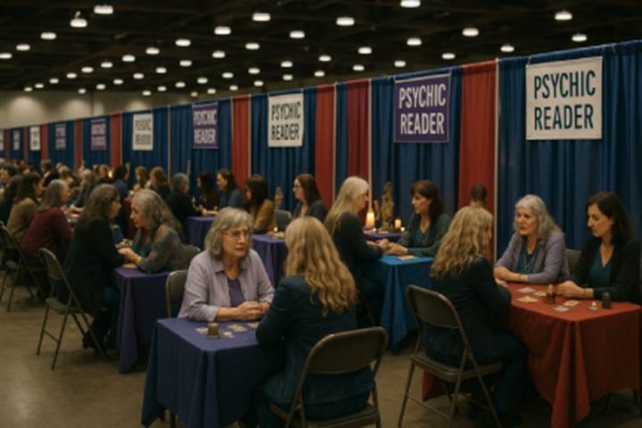 A group of people sitting at tables

AI-generated content may be incorrect.