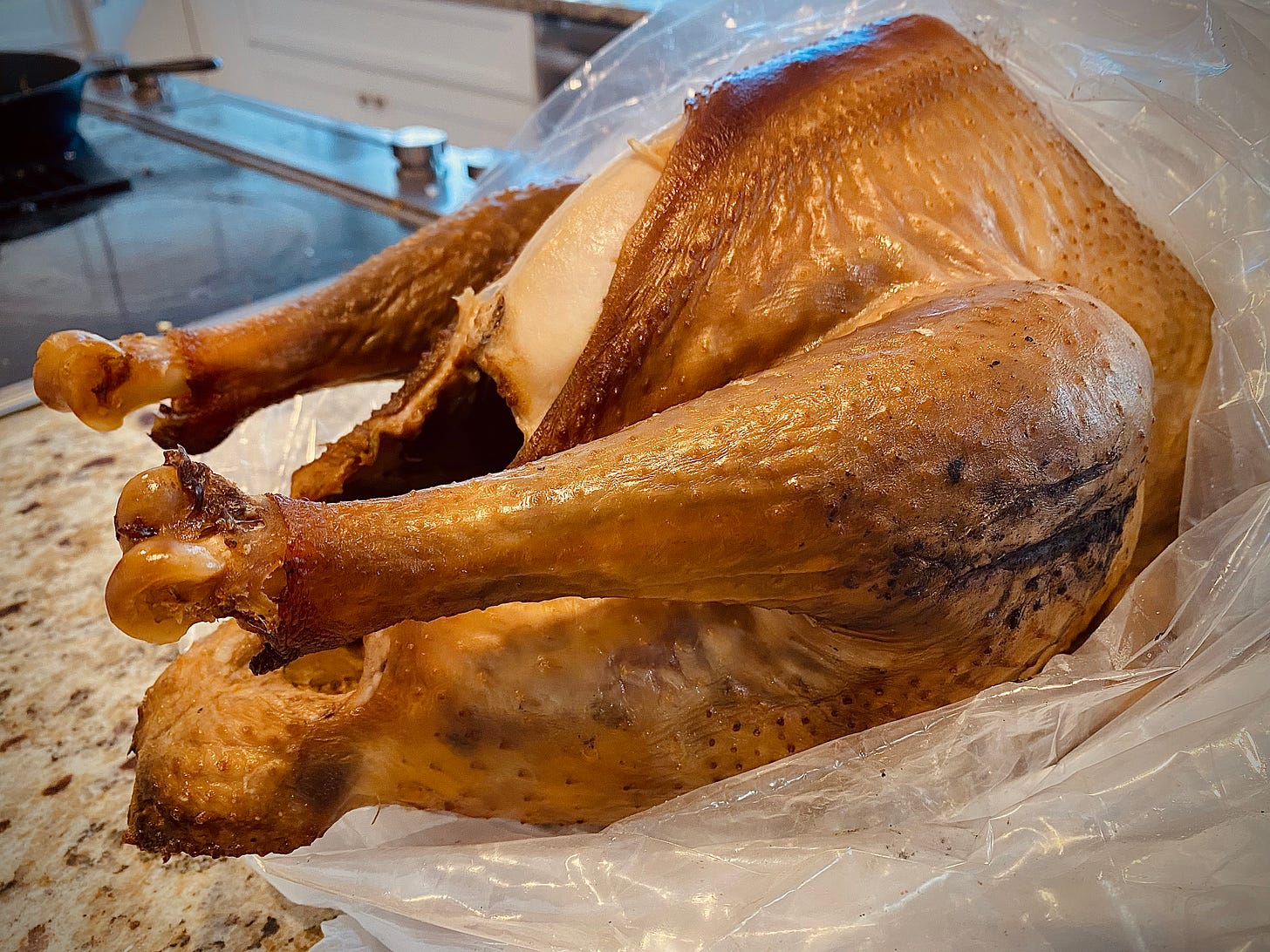 A smoked turkey