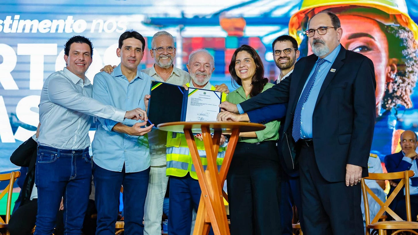 Com a presença do presidente Lula, Cedro Participações assina contrato de concessão do Porto de Itaguaí (RJ)