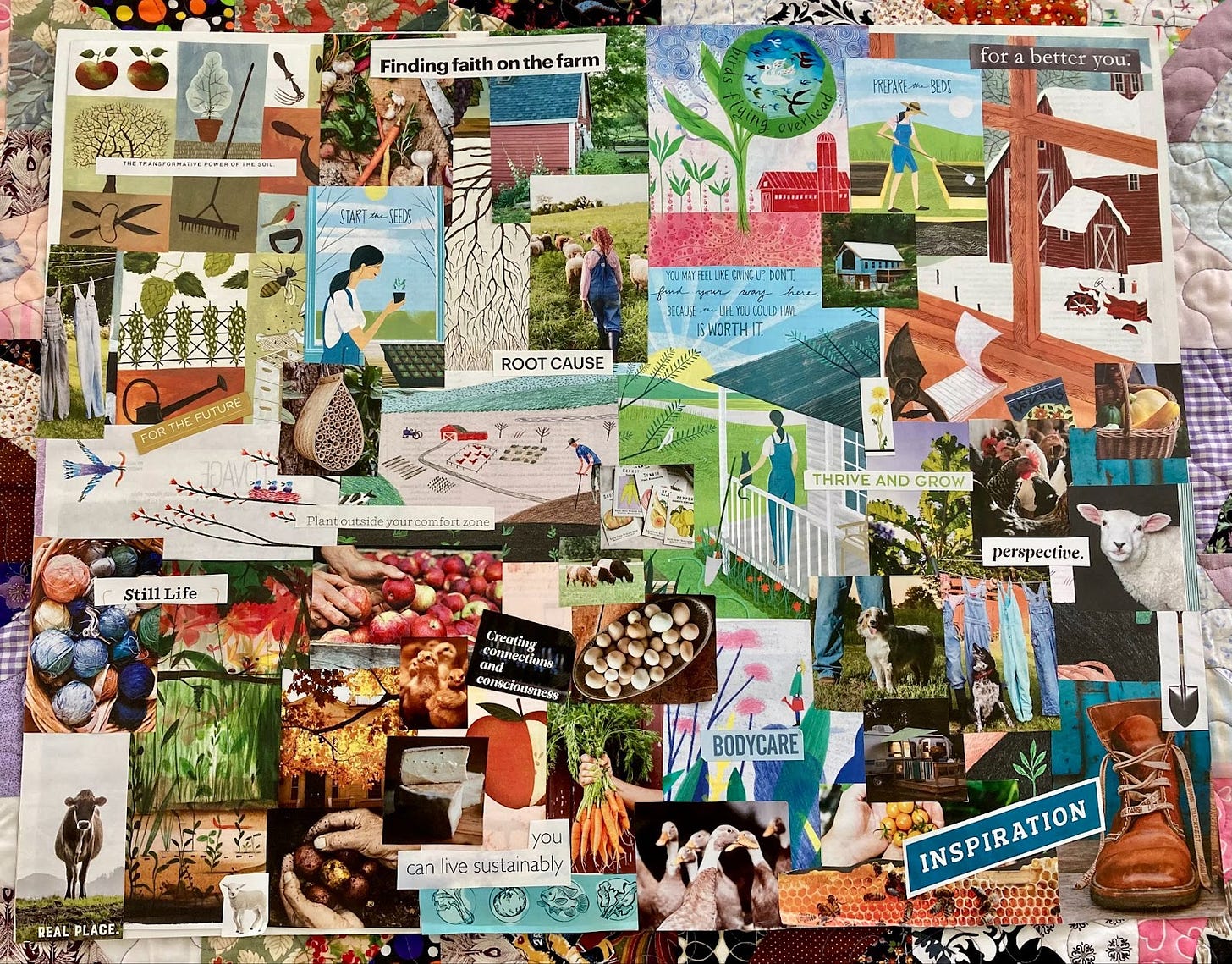 Collage of farm related images