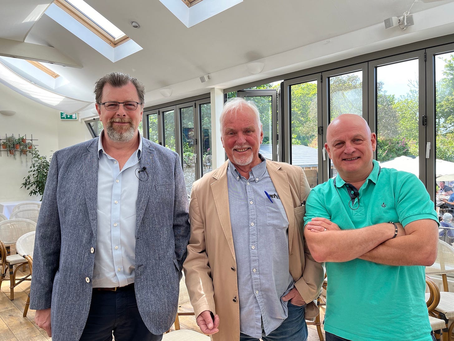 Authors Conn Iggulden, Alistair Forrest and Anthony Riches