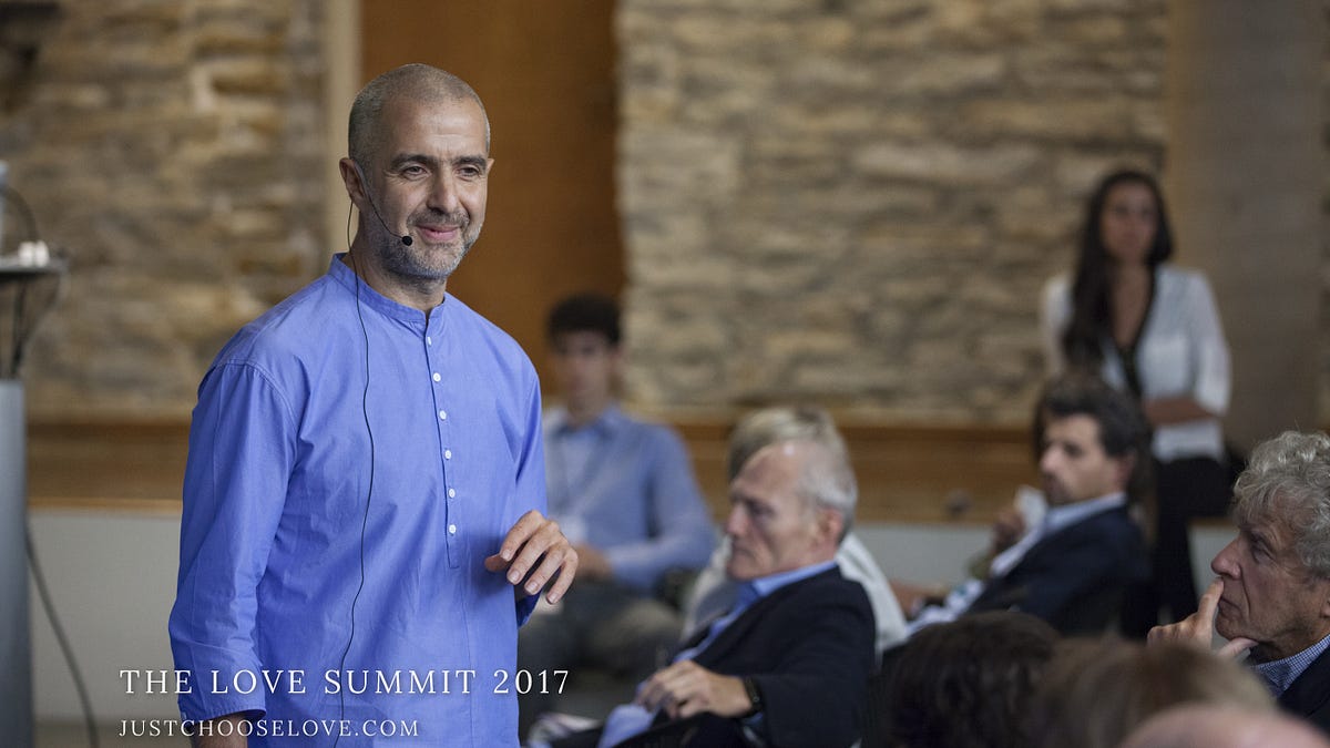 Alper Utku speaking at the Love Summit, 2017