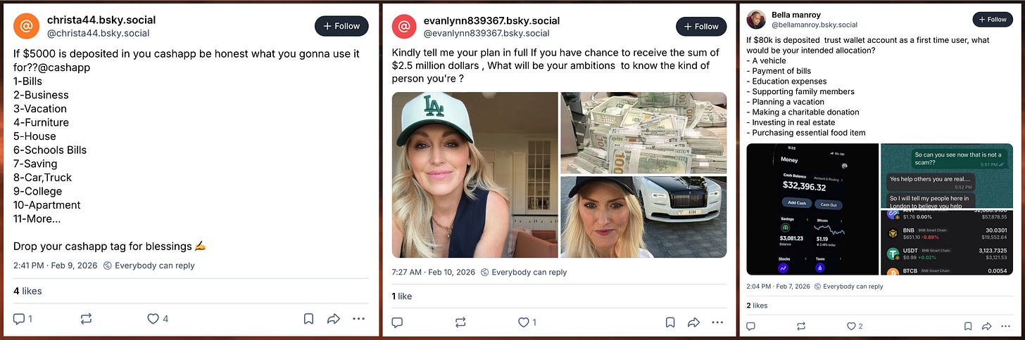 examples of scam posts offering large sums of money examples of scam posts offering large sums of money