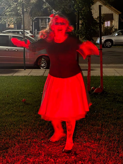 Actors perform various scenes from Santa Paula's haunted history.