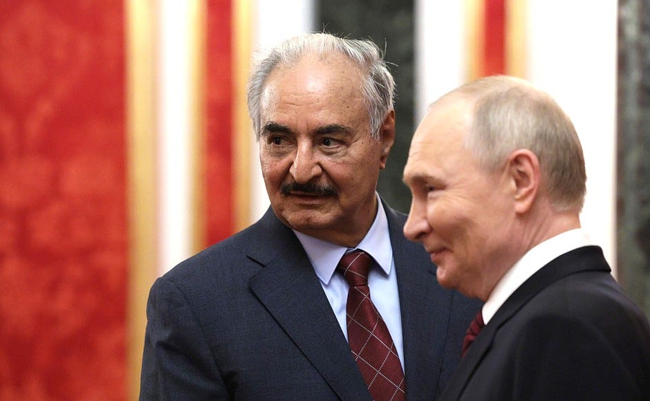 With Supreme Commander of the Libyan National Army Khalifa Haftar.
