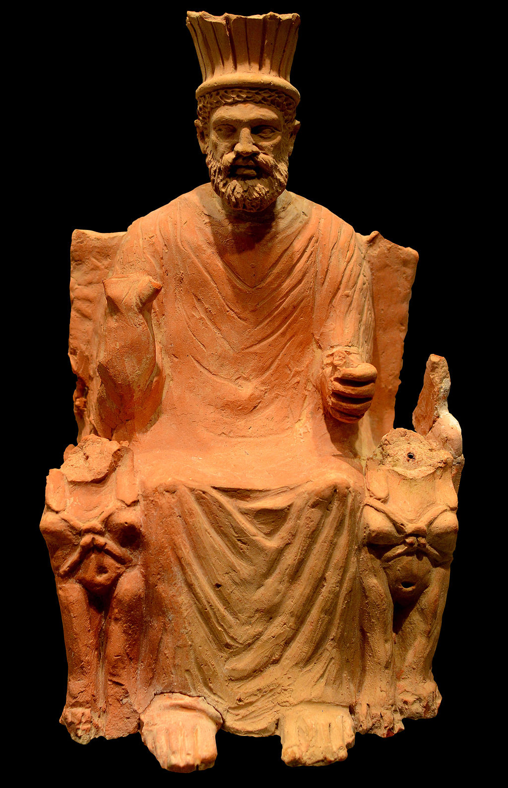 Terracotta statue of Baal-Hammon on a throne AvL.JPG Terracotta statue of Baal-Hammon on a throne AvL.JPG