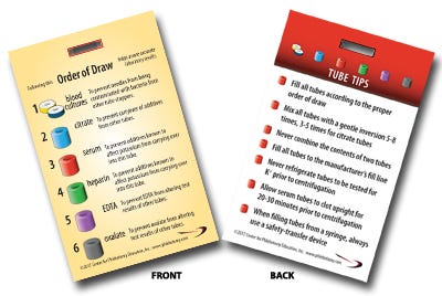 Order of Draw badge tags-10 pack