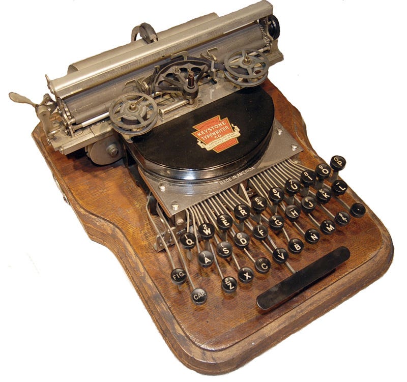 Keystone 2 Typewriter - Antique Typewriters Keystone 2 Typewriter - Antique Typewriters