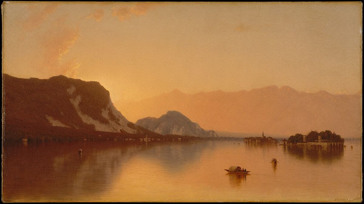 Isola Bella in Lago Maggiore, Sanford Robinson Gifford (Greenfield, New York 1823–1880 New York, New York), Oil on canvas, American