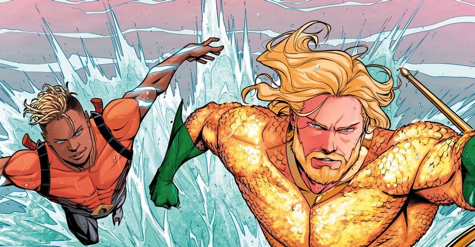 DC&#39;s Aquamen Series Teams the Young Justice Hero With the Original