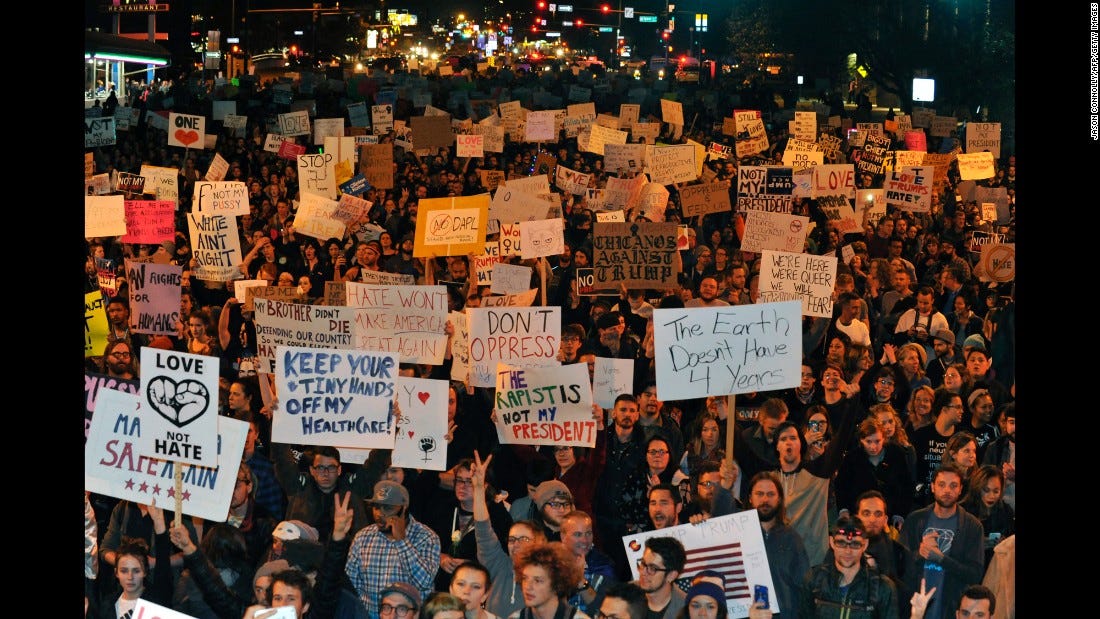 Anti-Trump protests: Portland police call it 'riot' - CNN