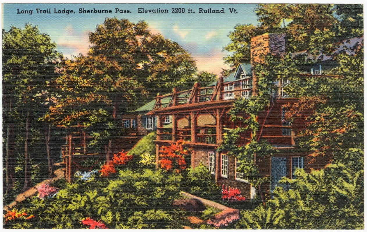 Long Trail Lodge, Sherburne Pass.  Elevation 2220 ft., Rutland, Vermont
