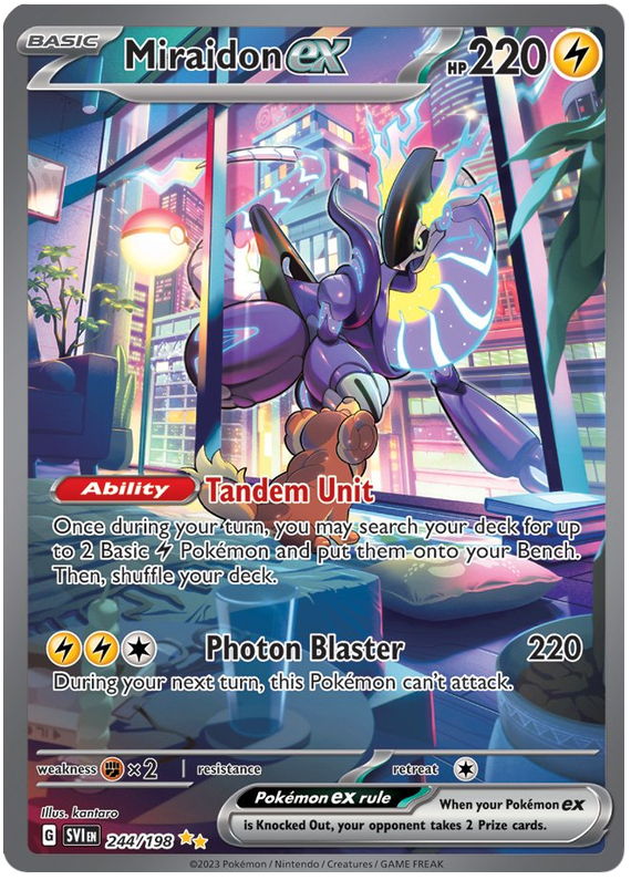 Miraidon ex - Scarlet & Violet #244 Pokemon Card