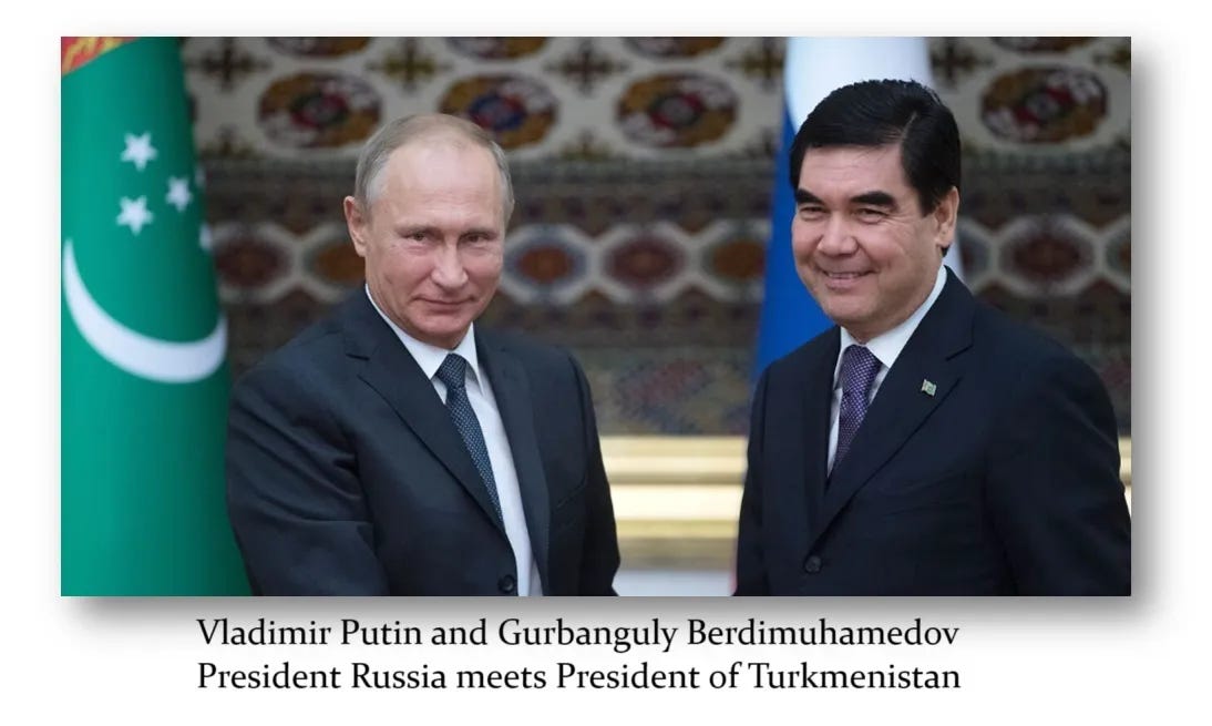 Putin meets Berdimuhamedov