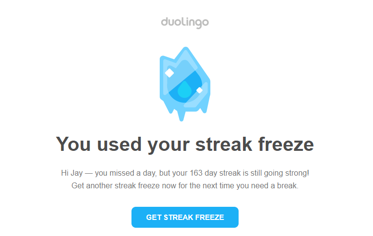 BUG - You used your streak freeze | Duolingo Forum Archive