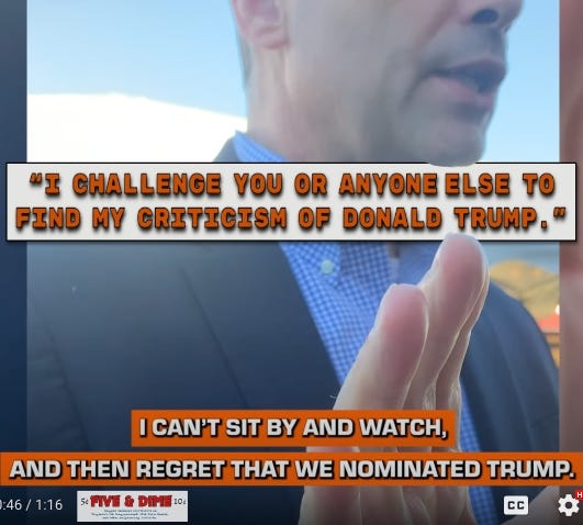 Bob Good Challenges Anyone To Find Him Criticizing Trump And Gets Nailed.