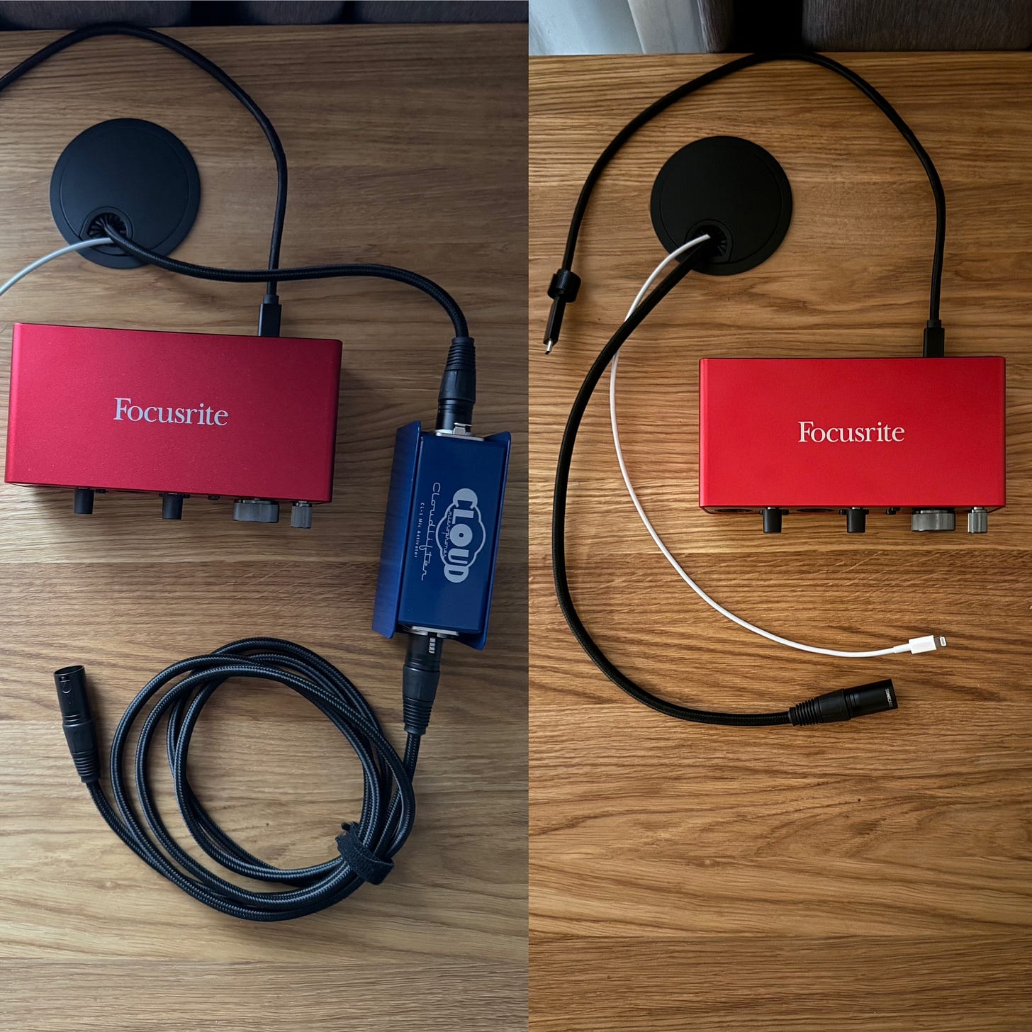 clutter free preamp setup