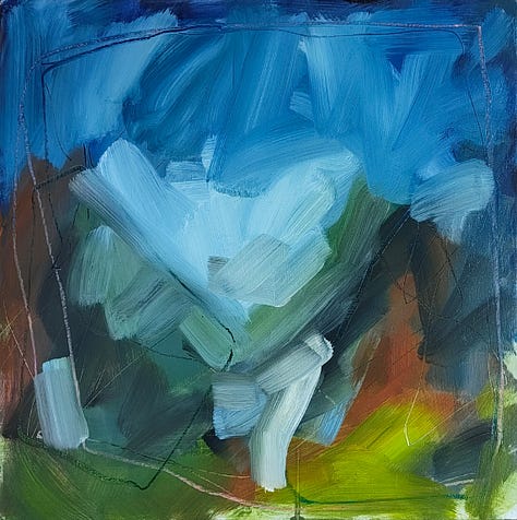 Three paintings on the theme of light.
